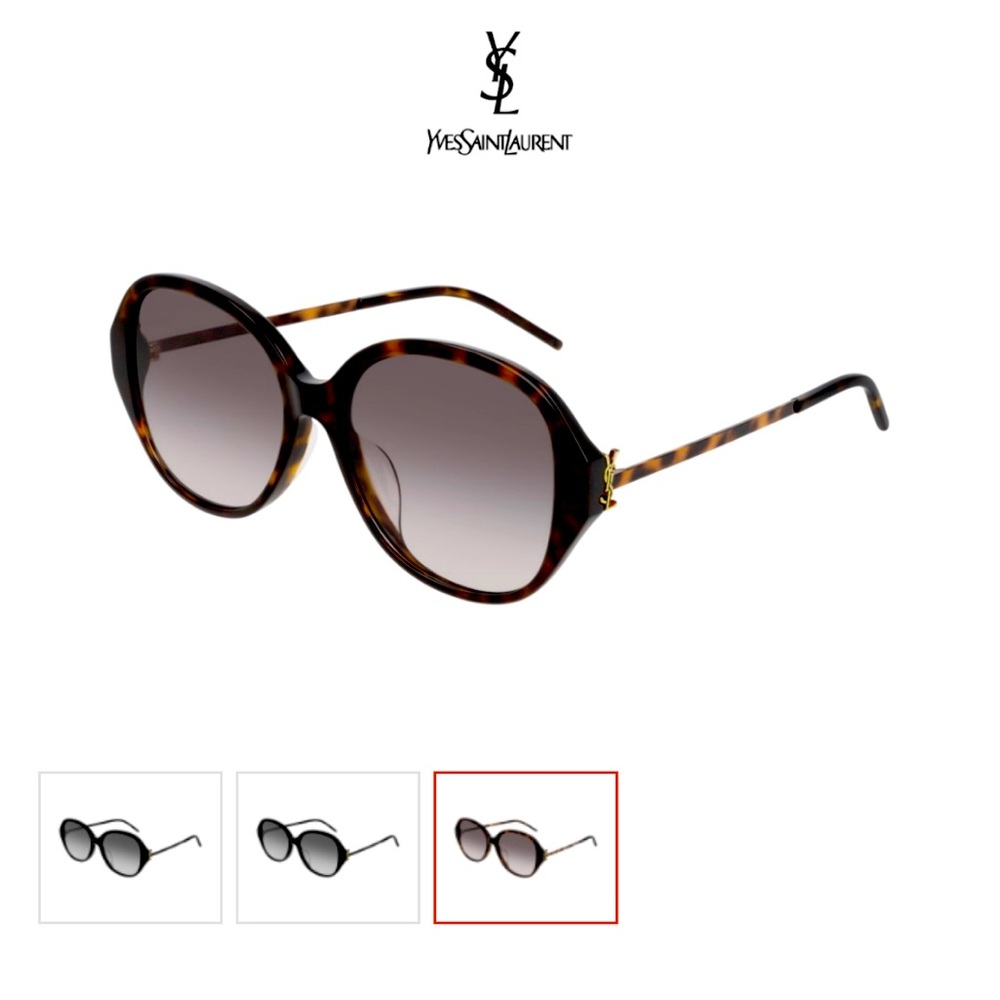 Saint Laurent Women’s Oval Sunglasses- Worn Once! Authentic from Gilt